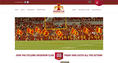 Desktop Screenshot of cyclonegridironclub.com